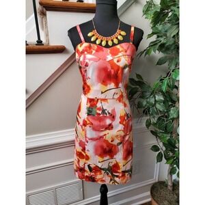 Kristin Davis Womens Cotton Sweetheart Neck Sleeveless Knee Length Dress Size 10